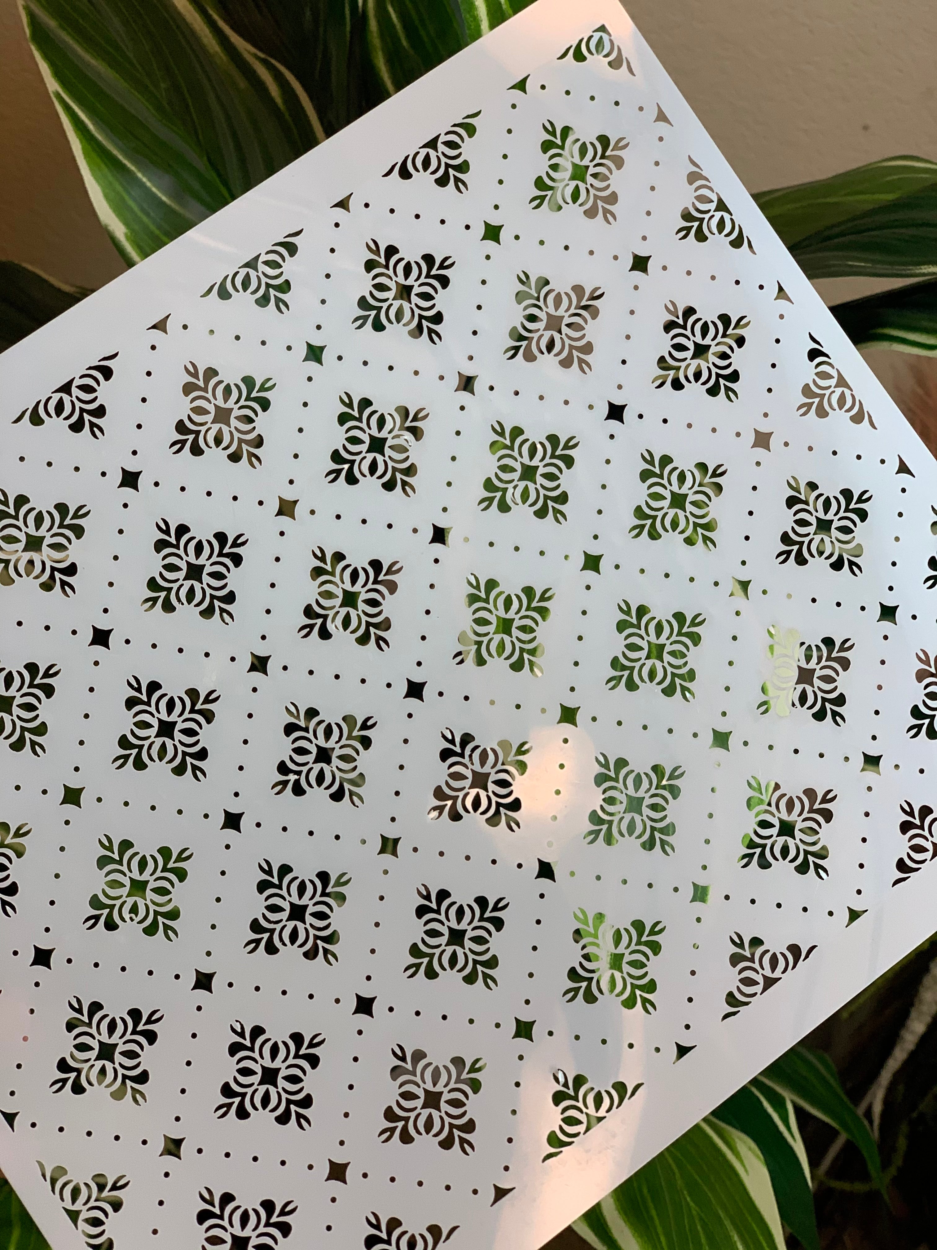 Fleur Stencil Batter & Blossom Cakery