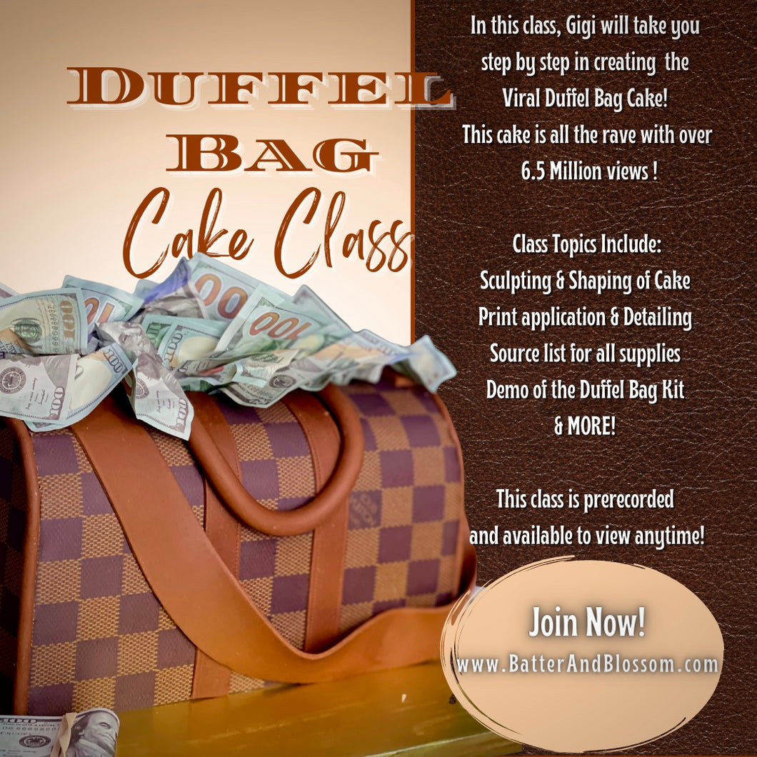 Duffel Bag Cake Class